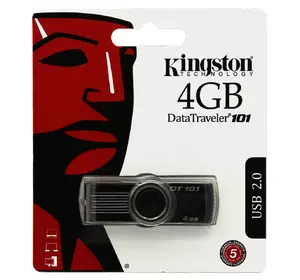 USB флеш King DT101 4Gb Black (DT101 G2) (Гарантия 3года)