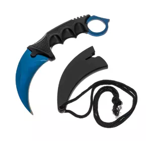 Нож CSGO Керамбит Blue 236B / 18см / 7см