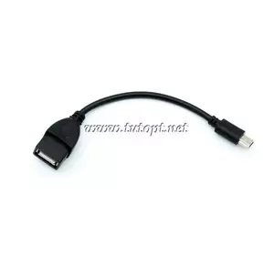 Переходник USB - mini USB черный 4756