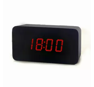 Часы-Будильник VST-863-1-Red с температурой и подсветкой