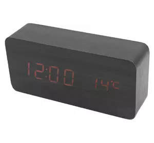 Часы-Будильник VST-862-1-Orange с температурой и подсветкой