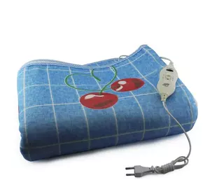 Электропростынь с сумкой electric blanket 150*180 вишня / 5714
