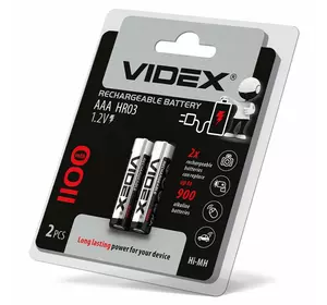 Аккумулятор VIDEX HR03 AAA 1100Mh 1 шт.