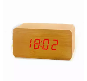 Часы-Будильник VST-863-3-Red с температурой и подсветкой