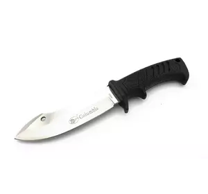 Нож охотничий "Черный пластиковая ручка" 1584/1585 / 27см / 14см