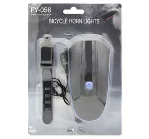 Велосипедная фара с велозвоноком (сиганл) FY-056 WD488