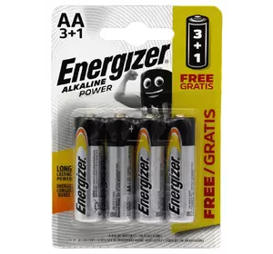 Батарейка Energizer R6/AA Alkaline / блистр 4шт