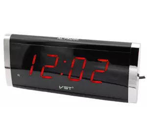 Электронный будильник VST-730 в розетку 220V "Красное свечение"