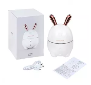 Увлажнитель воздуха и ночник 2 в 1 Xo Humidifiers Rabbit с фильтром для воды Белый /  3900