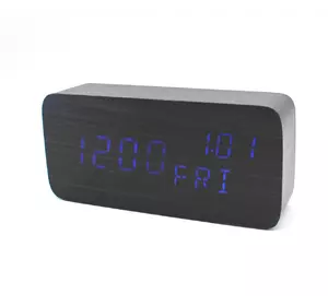 Часы-Будильник VST-862W-1-Blue с температурой и подсветкой