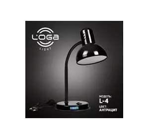 Настольная лампа Loga Light "Украина" (от 25W - 60W) АНТРАЦИТ