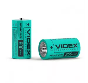 Аккумулятор Videx 16340 800mAh