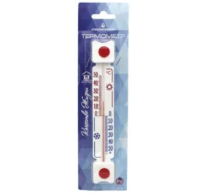 Термометр оконный ТБ-3-М1 исп. 5д «Стеклоприбор» "Прямоугольный"