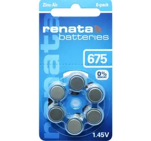 Батарейки Renata ZA 675 / 1.45V