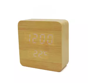 Часы-Будильник VST-872-3-Blue с температурой и подсветкой