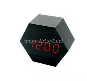 Часы-Будильник VST-876-1-Red с температурой и подсветкой USB/3R3/AAA