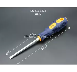 Отвертка двухстороняя с резиновой ручкой XTELI